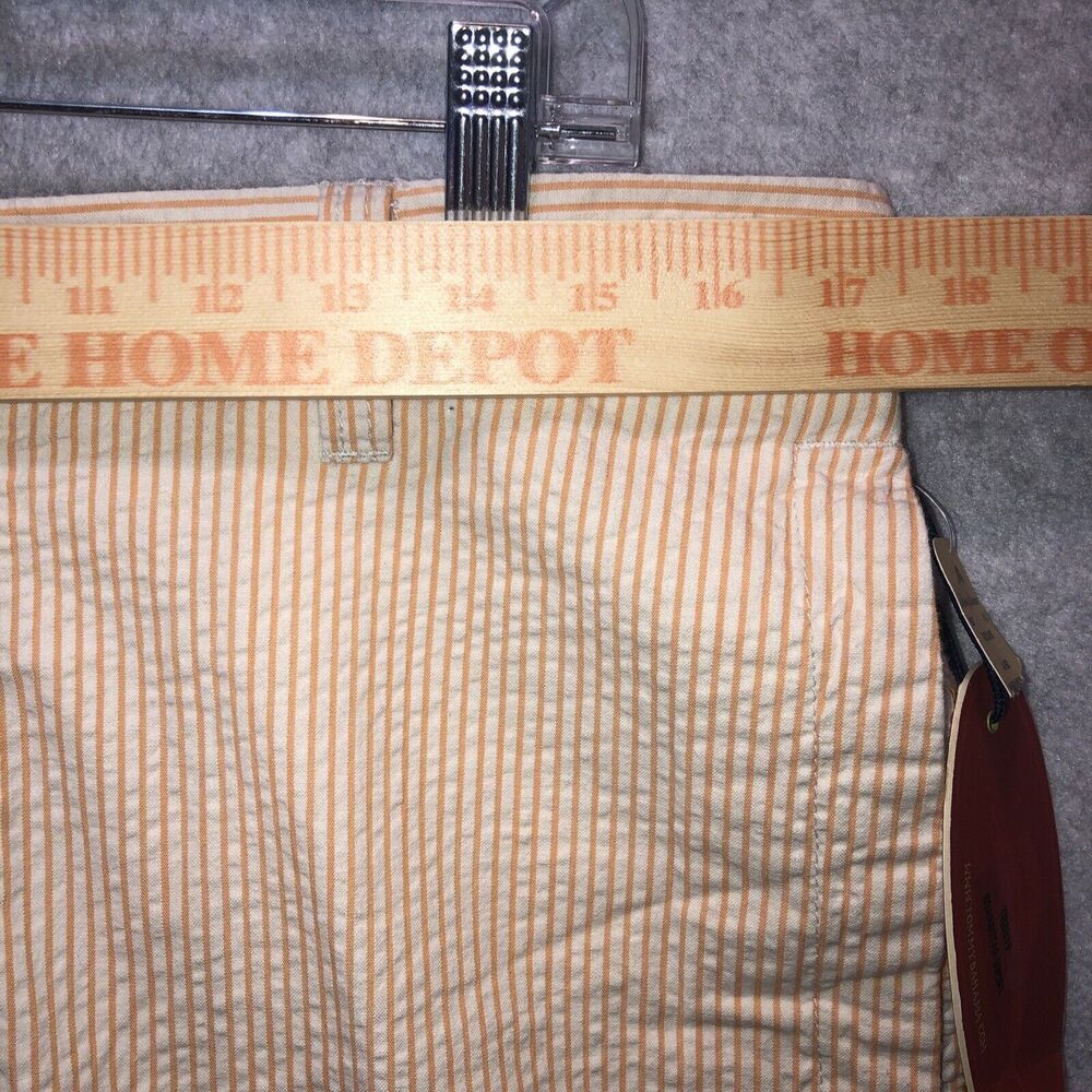 NWT Tommy Bahama Stripe City Men's Shorts 36 Dress Orange Casual Lounge Golf - Picture 8 of 12